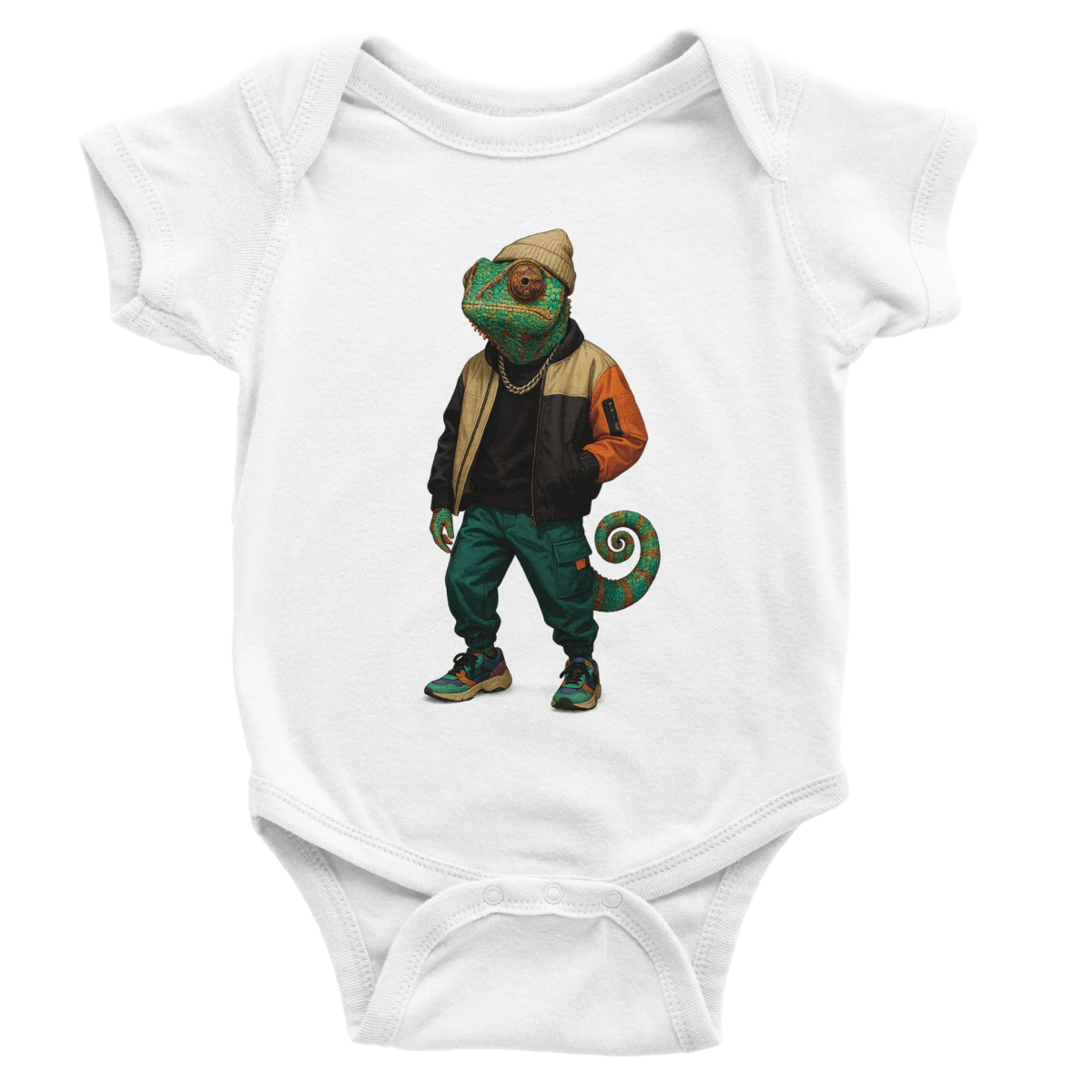 Chameleon Streetwear Baby Short Sleeve Bodysuit - ROMAG Store