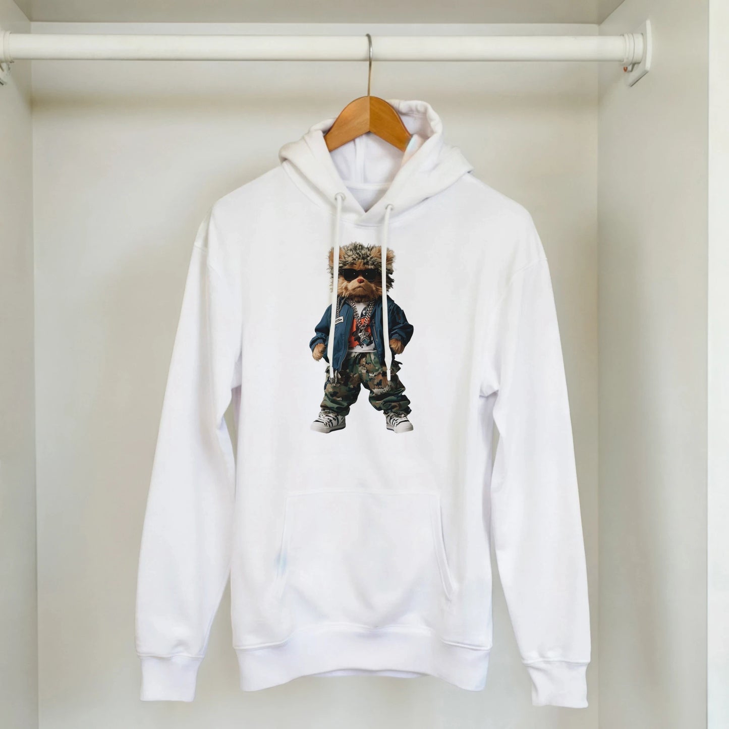 Camo Chic Bear Hoodie - ROMAG Store
