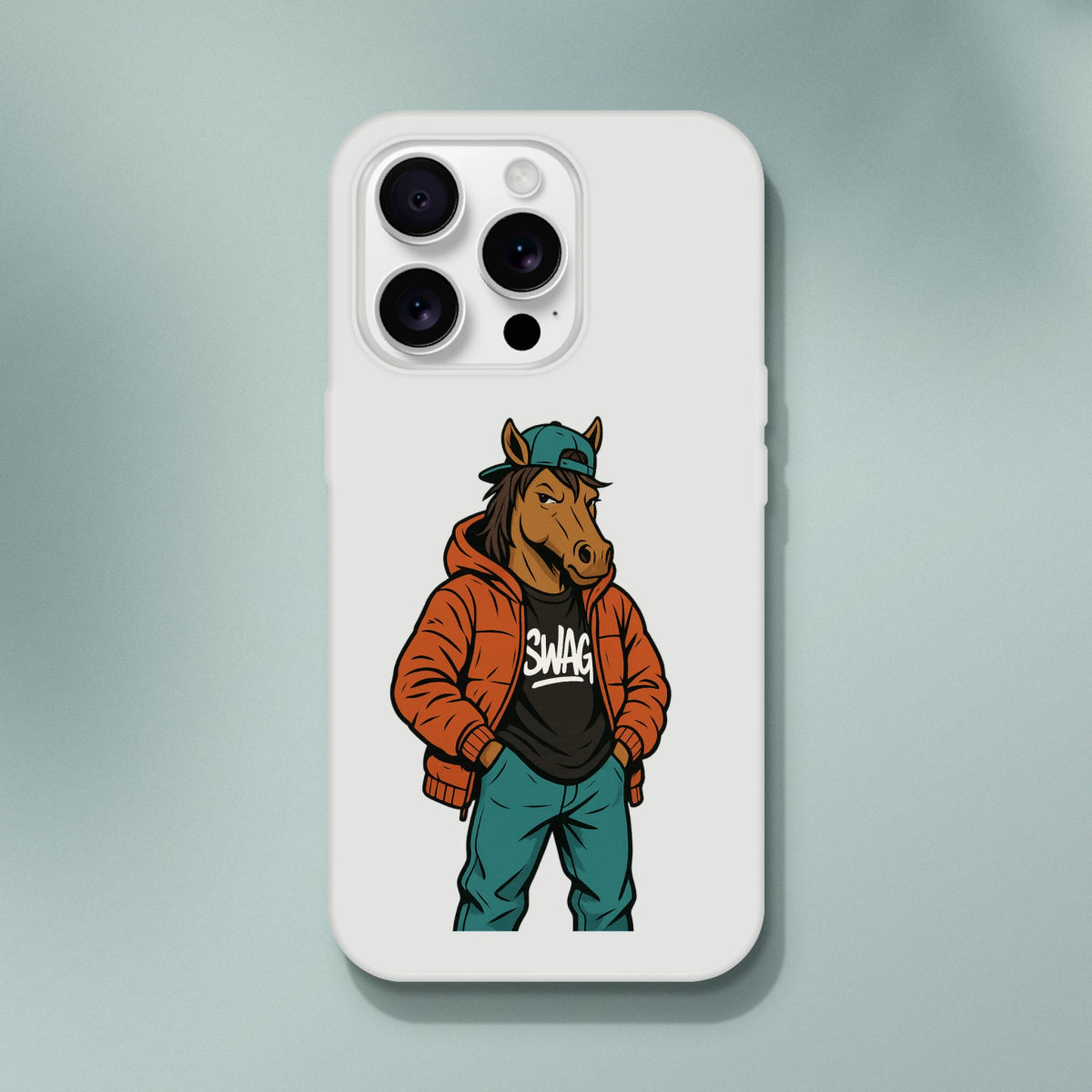 Cool Horse with Swag iPhone Flexi Case - ROMAG Store
