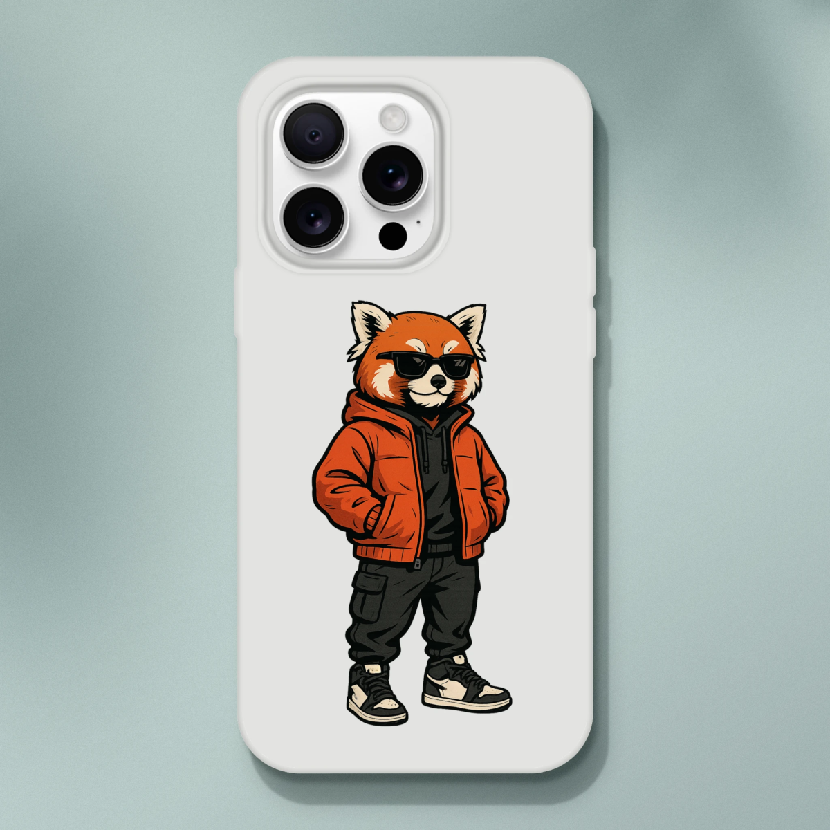 Red Panda Street Style iPhone Flexi Case - ROMAG Store