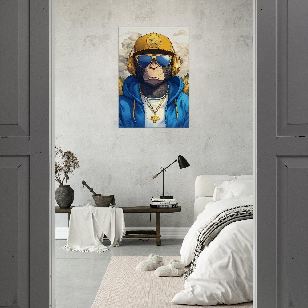 Chimp Cool Canvas Art - ROMAG Store