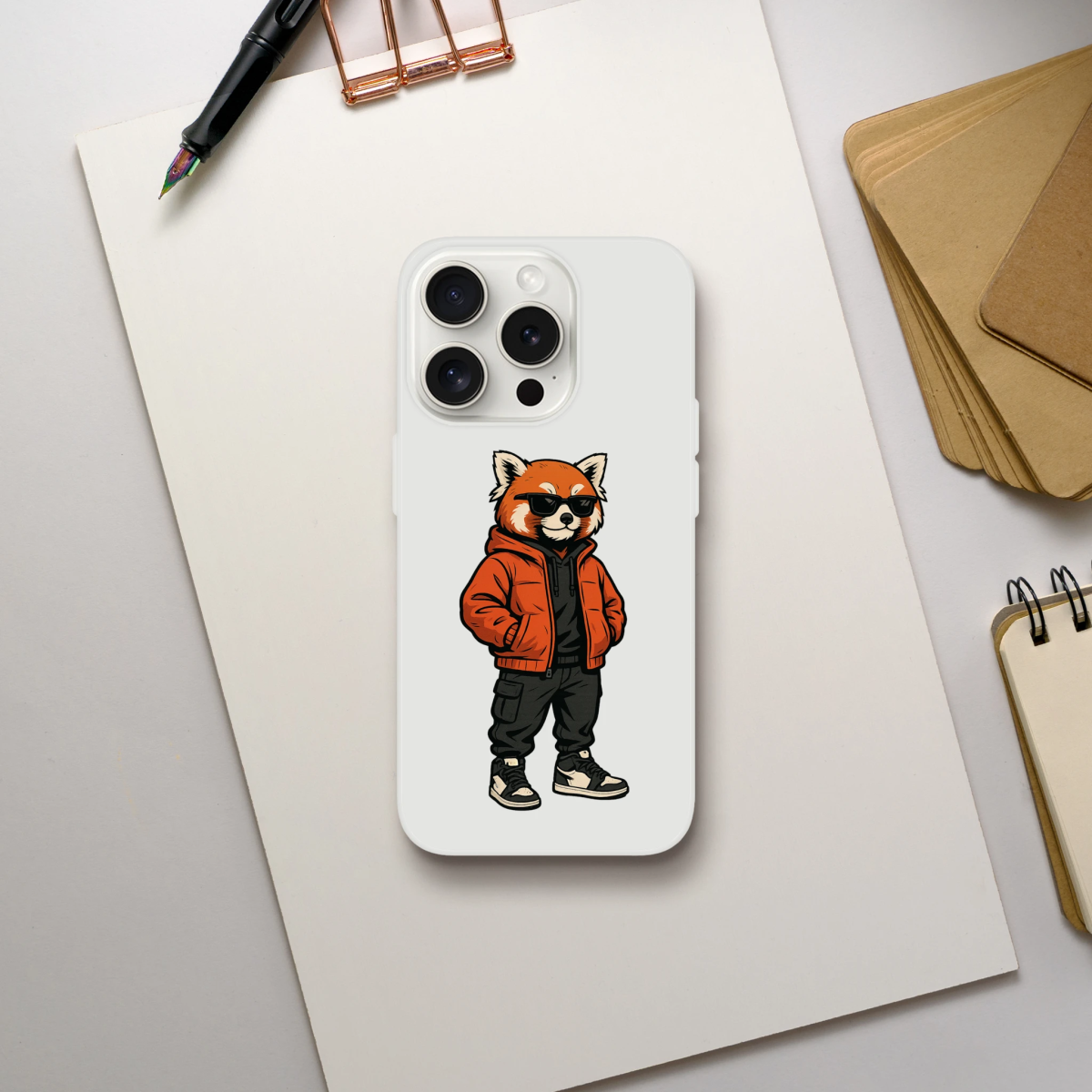 Red Panda Street Style iPhone Flexi Case - ROMAG Store