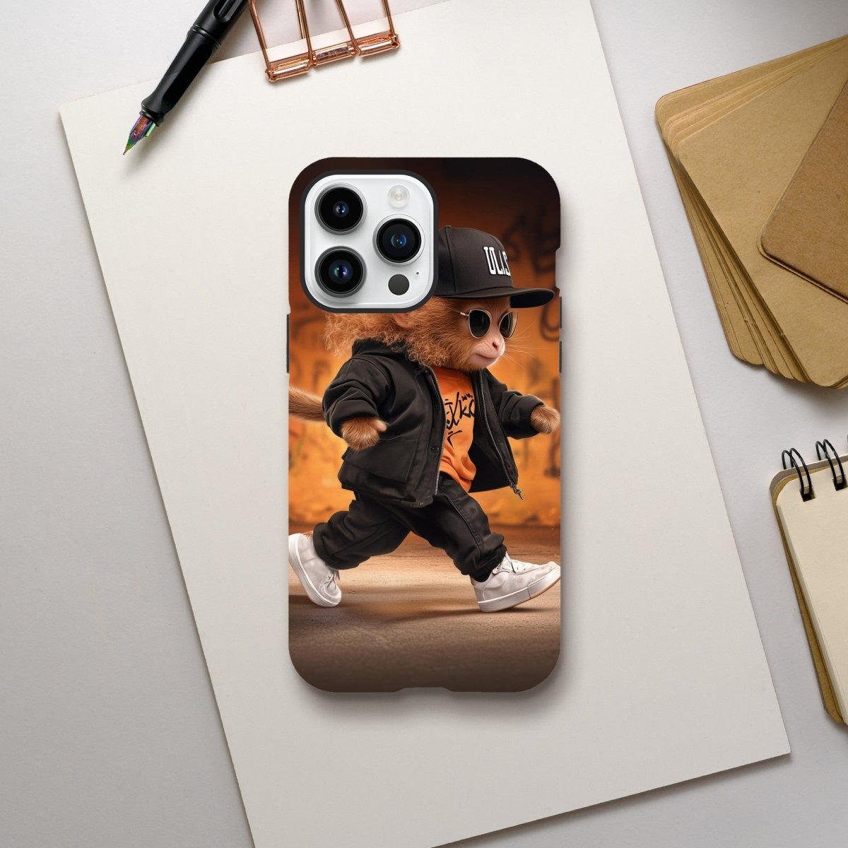 Street Smart Monkey iPhone Tough Case - ROMAG Store