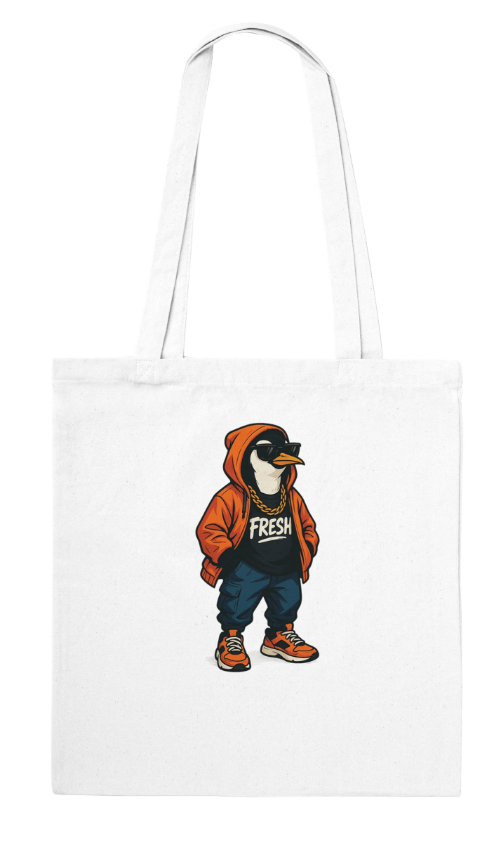Fresh Penguin Streetwear Tote Bag - ROMAG Store