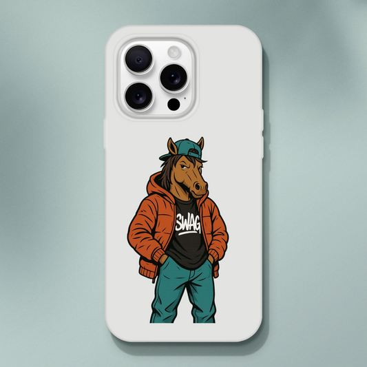 Cool Horse with Swag iPhone Flexi Case - ROMAG Store