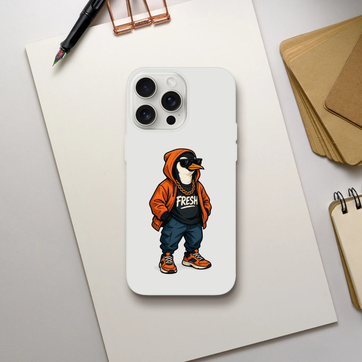 Fresh Penguin Streetwear iPhone Flexi Case - ROMAG Store