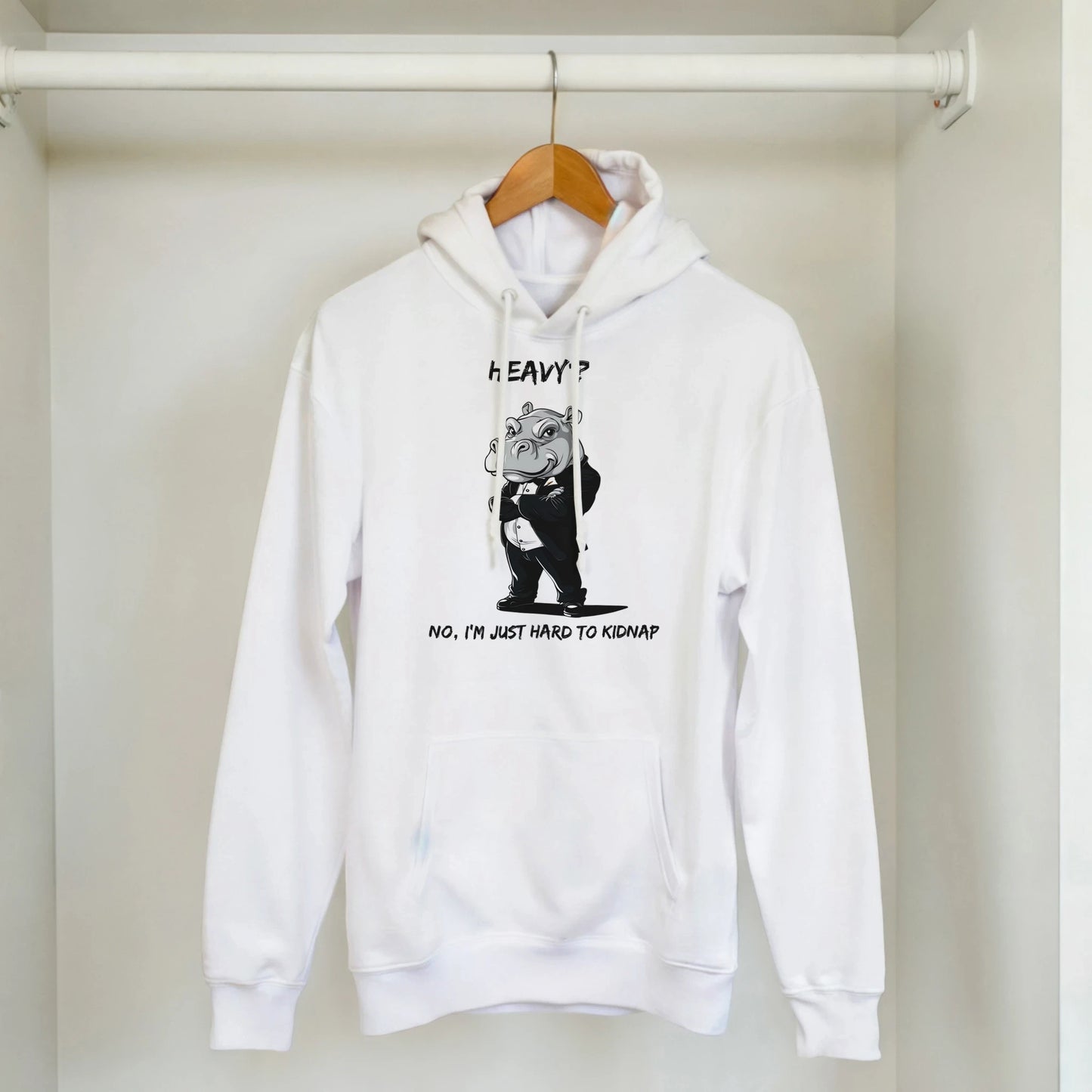 Dapper Hippo 'Hard to Kidnap' Hoodie - ROMAG Store