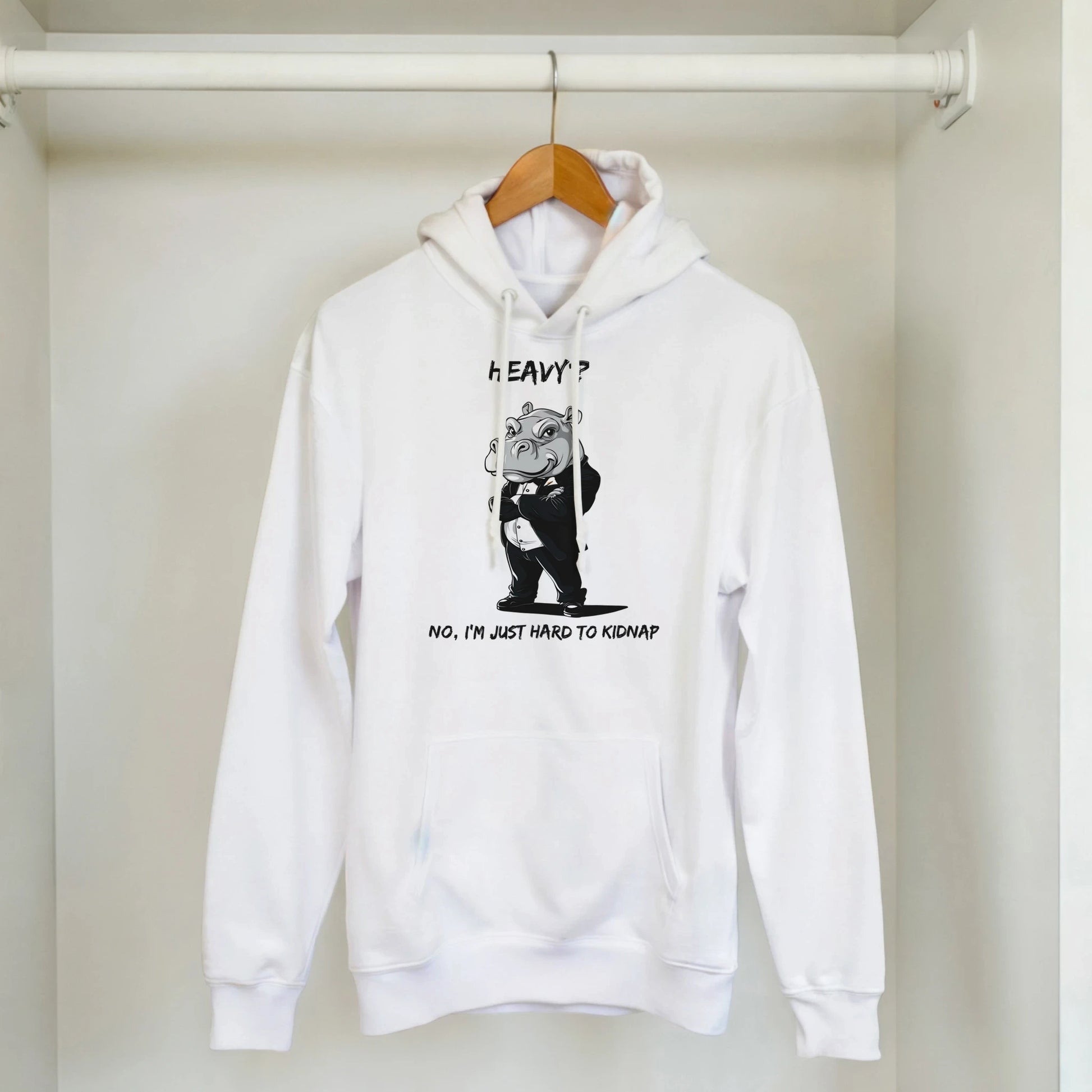 Dapper Hippo 'Hard to Kidnap' Hoodie - ROMAG Store