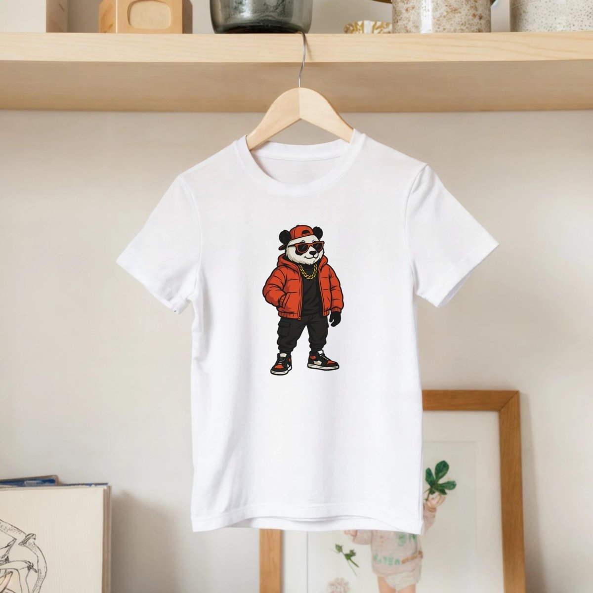 Cool Panda Bear Kids T-shirt - ROMAG Store