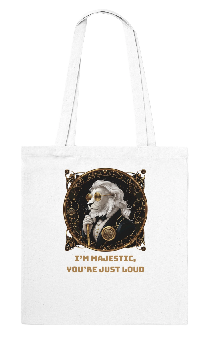 Regal Lion Dapper Steampunk Tote Bag - ROMAG Store