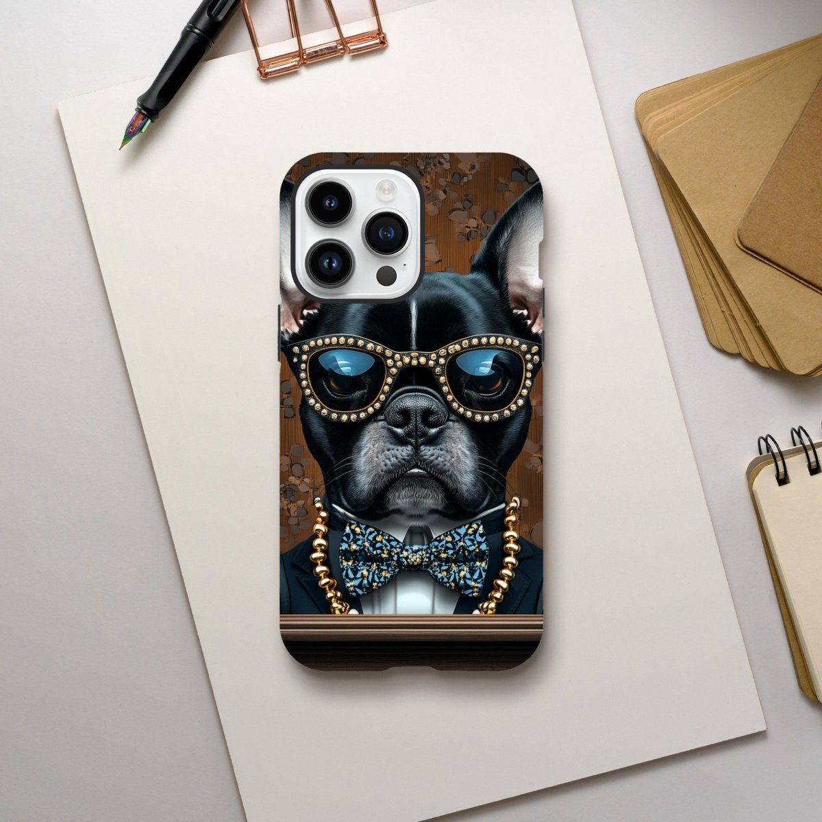Dapper French Bulldog iPhone Tough Case - ROMAG Store