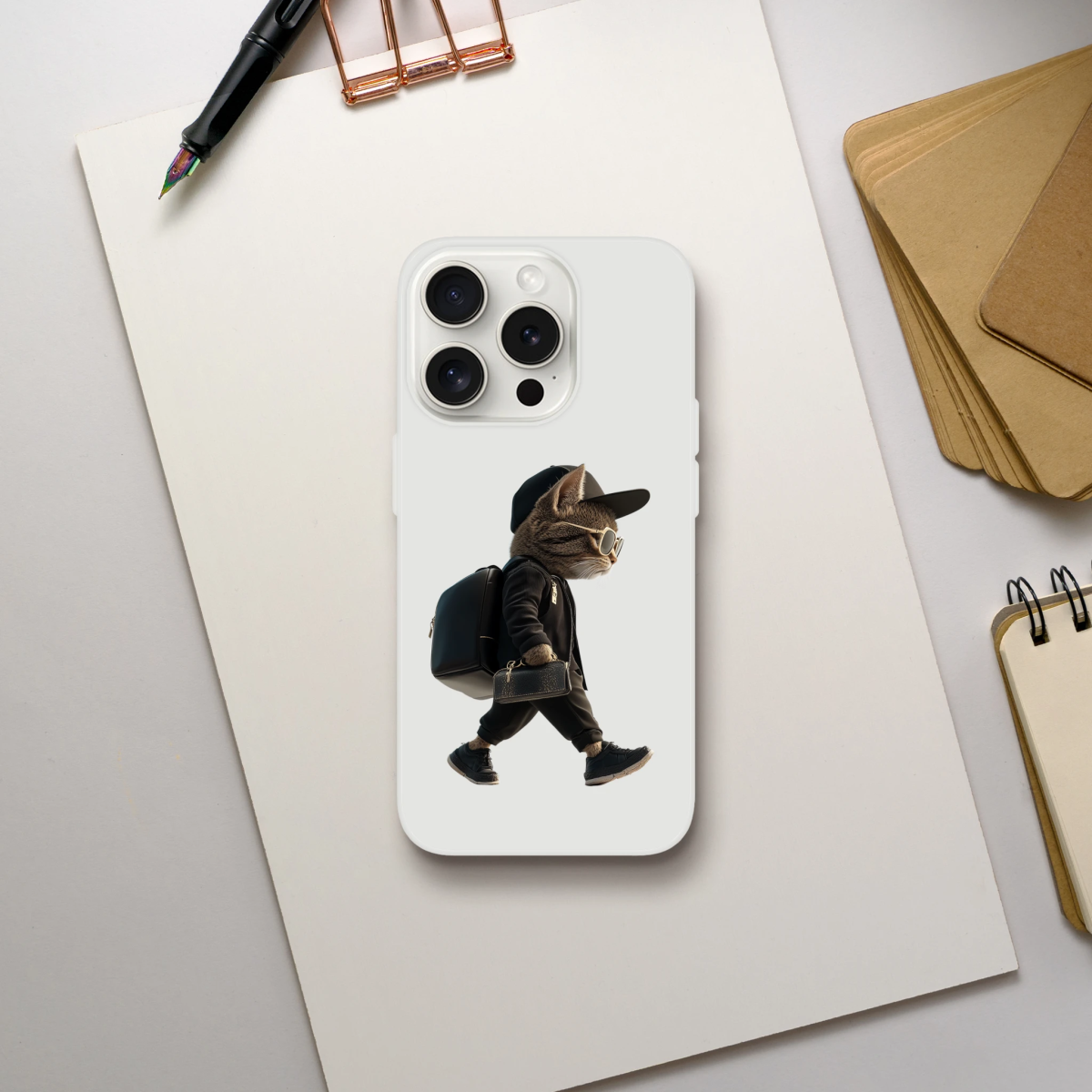 Cool Cat iPhone Flexi Case - ROMAG Store