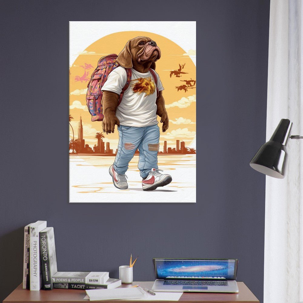 Urban Pug Life Canvas Art - ROMAG Store