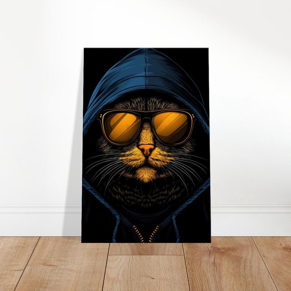 Undercover Cat Canvas Wall Art - ROMAG Store