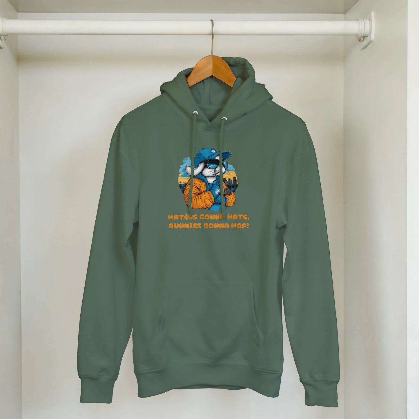 Streetwise Bunny: "Haters Gonna Hate" Hoodie - ROMAG Store