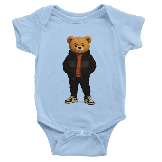 Bear Urban Streetwear Baby Short Sleeve Bodysuit - ROMAG Store