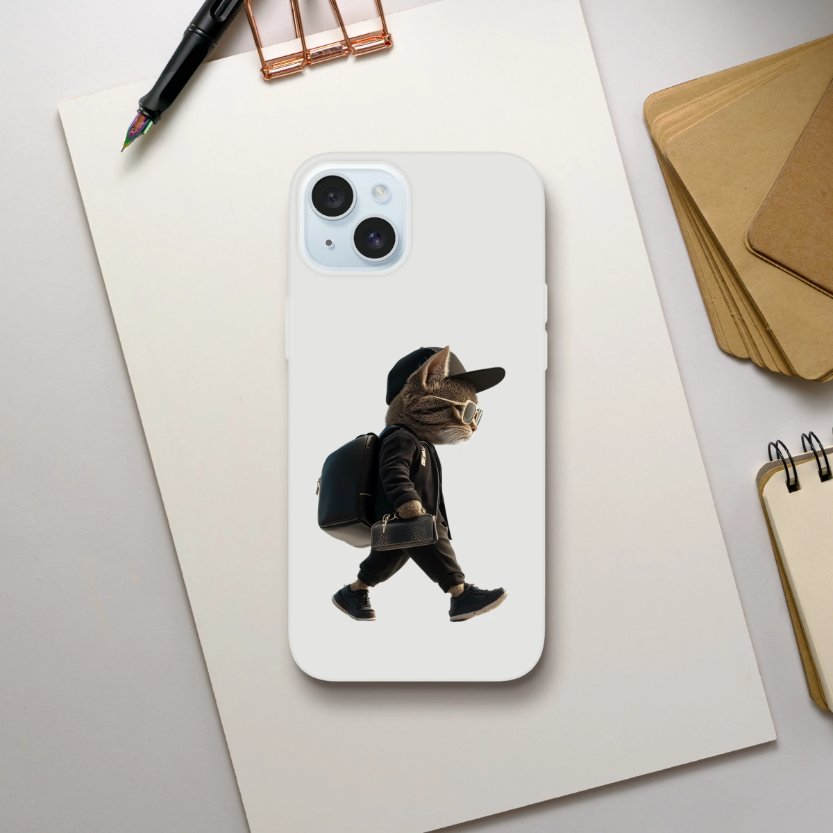 Cool Cat iPhone Flexi Case - ROMAG Store