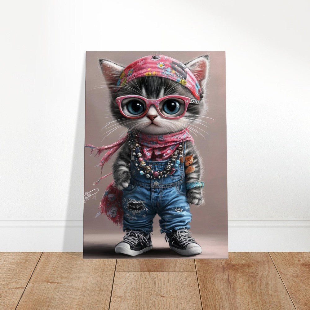 Bohemian Cat Canvas Art - ROMAG Store