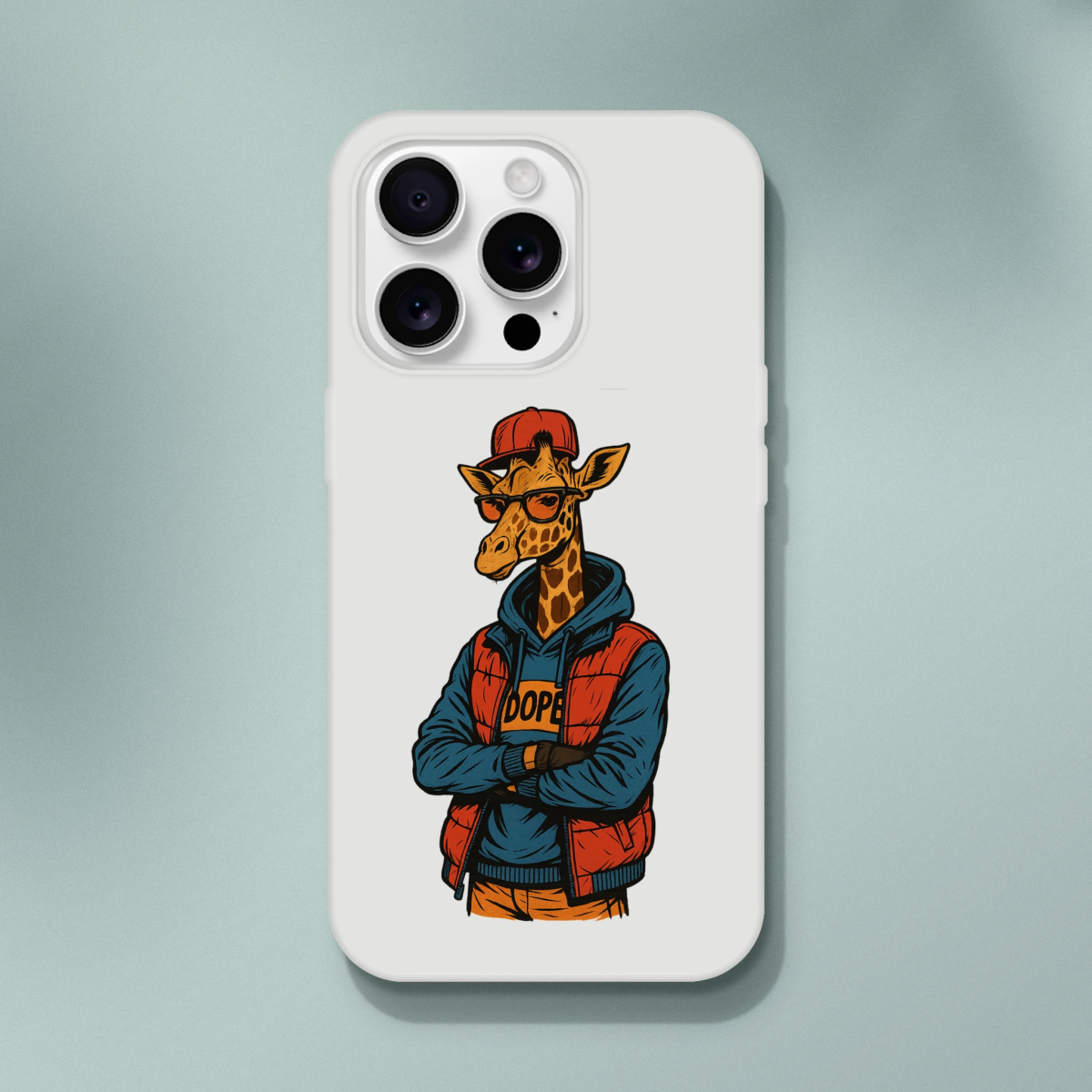 Dope Giraffe Street Style iPhone Flexi Case - ROMAG Store