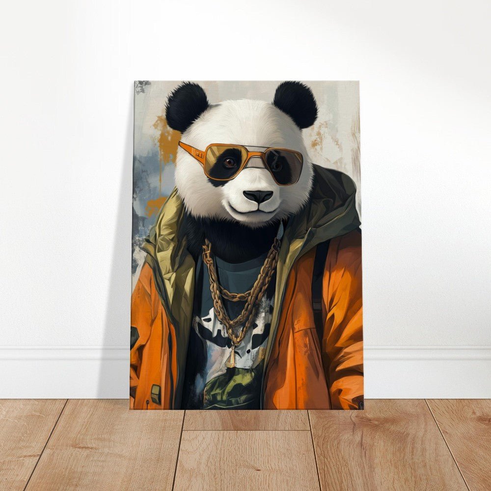 Cool Panda in Streetwear Canvas - ROMAG Store