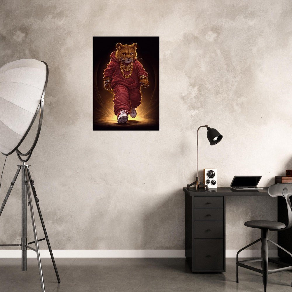 Lion Cub in Hoodie Canvas - ROMAG Store