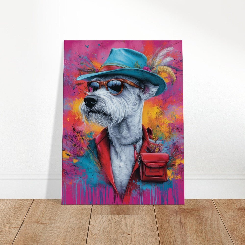Dog Undercover Canvas Art - ROMAG Store
