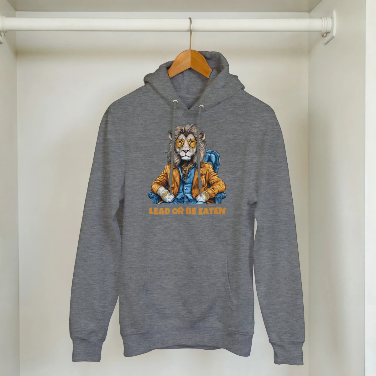 Lead or Be Eaten Lion Hoodie - ROMAG Store