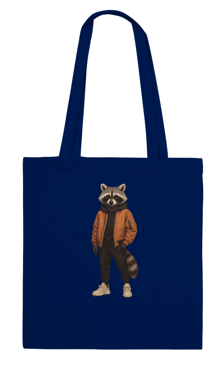 Raccoon Streetwear Chic Tote Bag - ROMAG Store