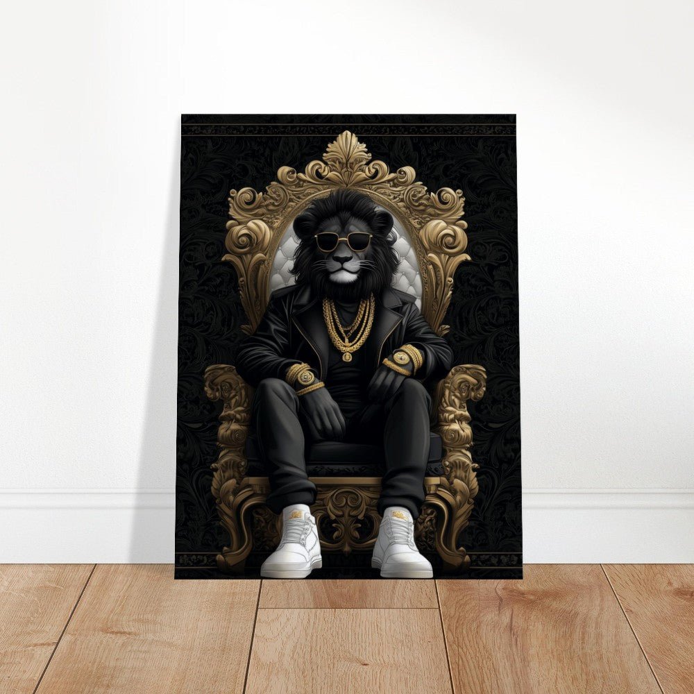 Luxury Suave Lion King Canvas Art - ROMAG Store