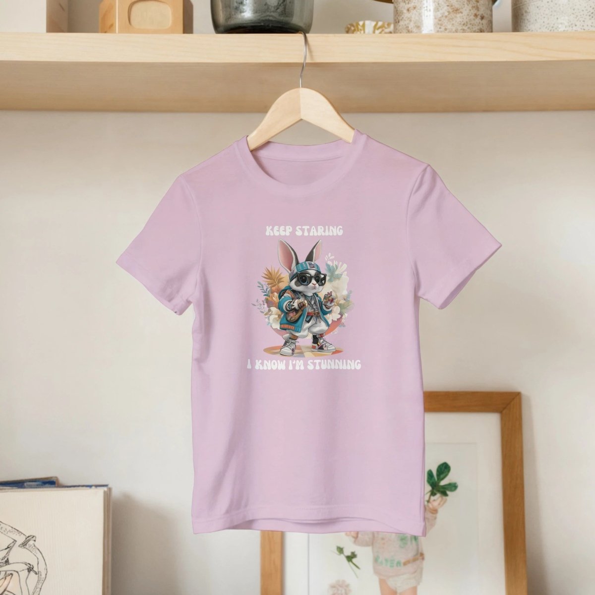 Confident Street Style Bunny Kids T-shirt - ROMAG Store