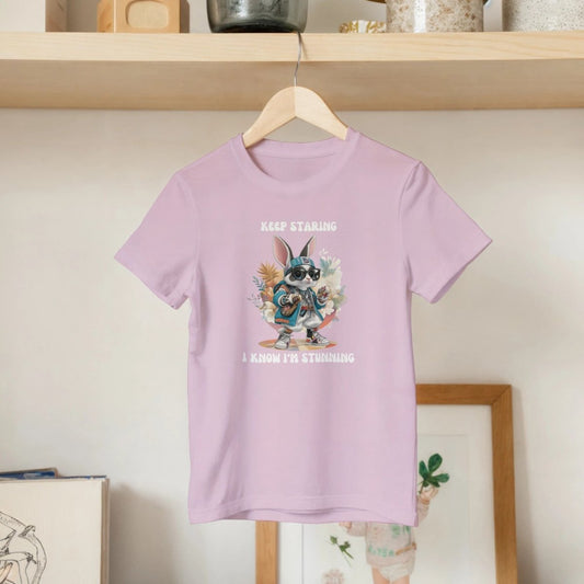 Confident Street Style Bunny Kids T-shirt - ROMAG Store
