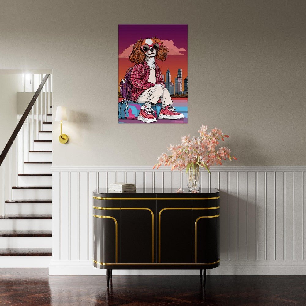 Chic Cavalier Traveler Canvas Art - ROMAG Store