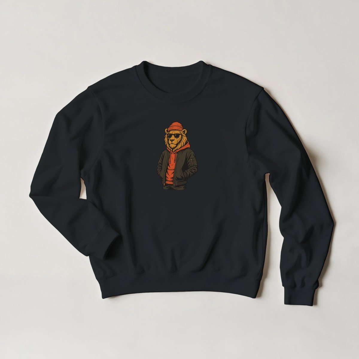 Lion King of Streetwear Sweatshirt – Unleash Your Wild Style in 6 Colors - ROMAG Store
