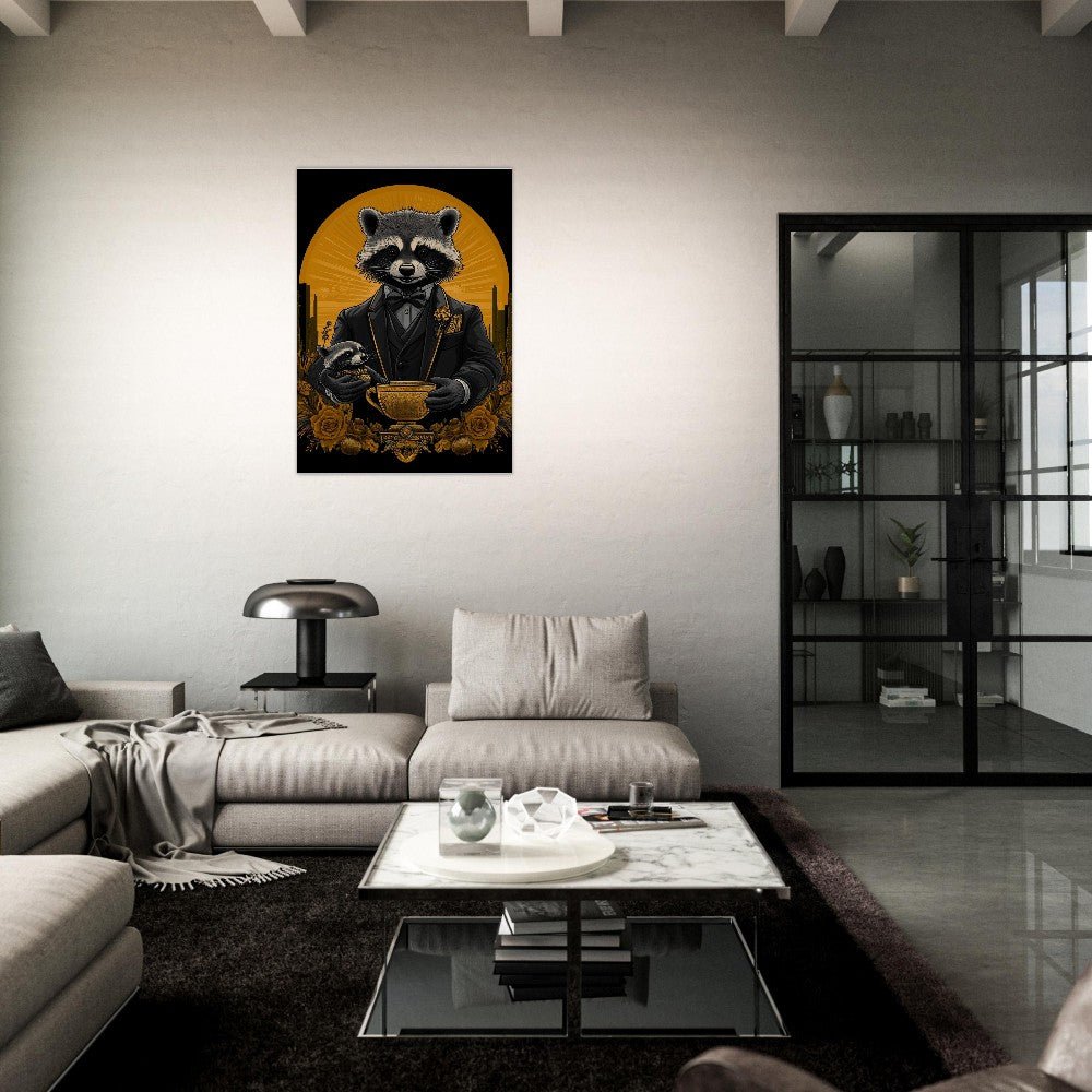 Luxury Raccoon Duo Canvas - ROMAG Store