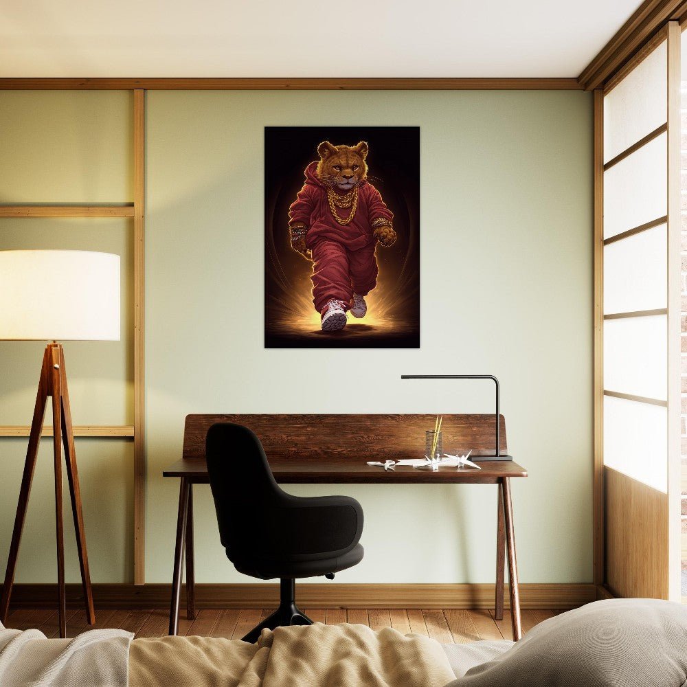 Lion Cub in Hoodie Canvas - ROMAG Store