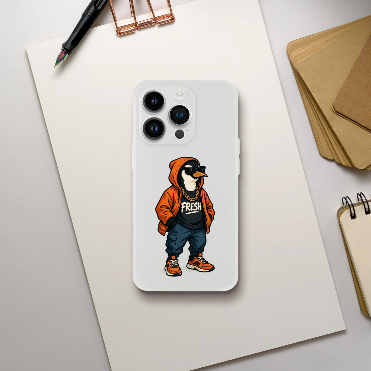 Fresh Penguin Streetwear iPhone Flexi Case - ROMAG Store