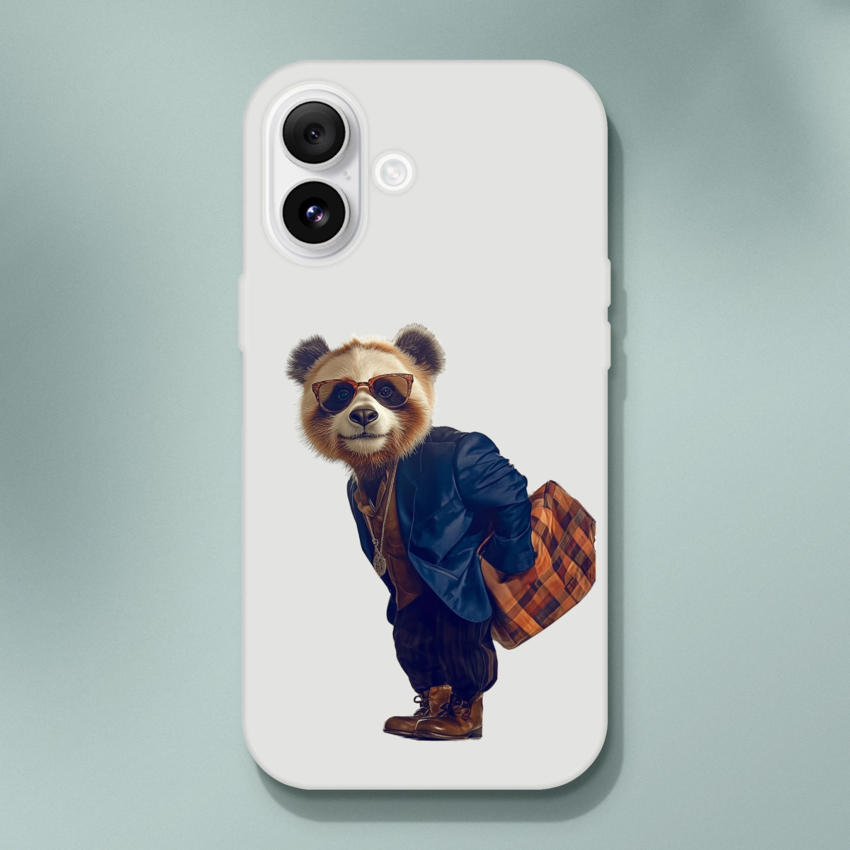 Dapper Urban Panda iPhone Flexi Case - ROMAG Store