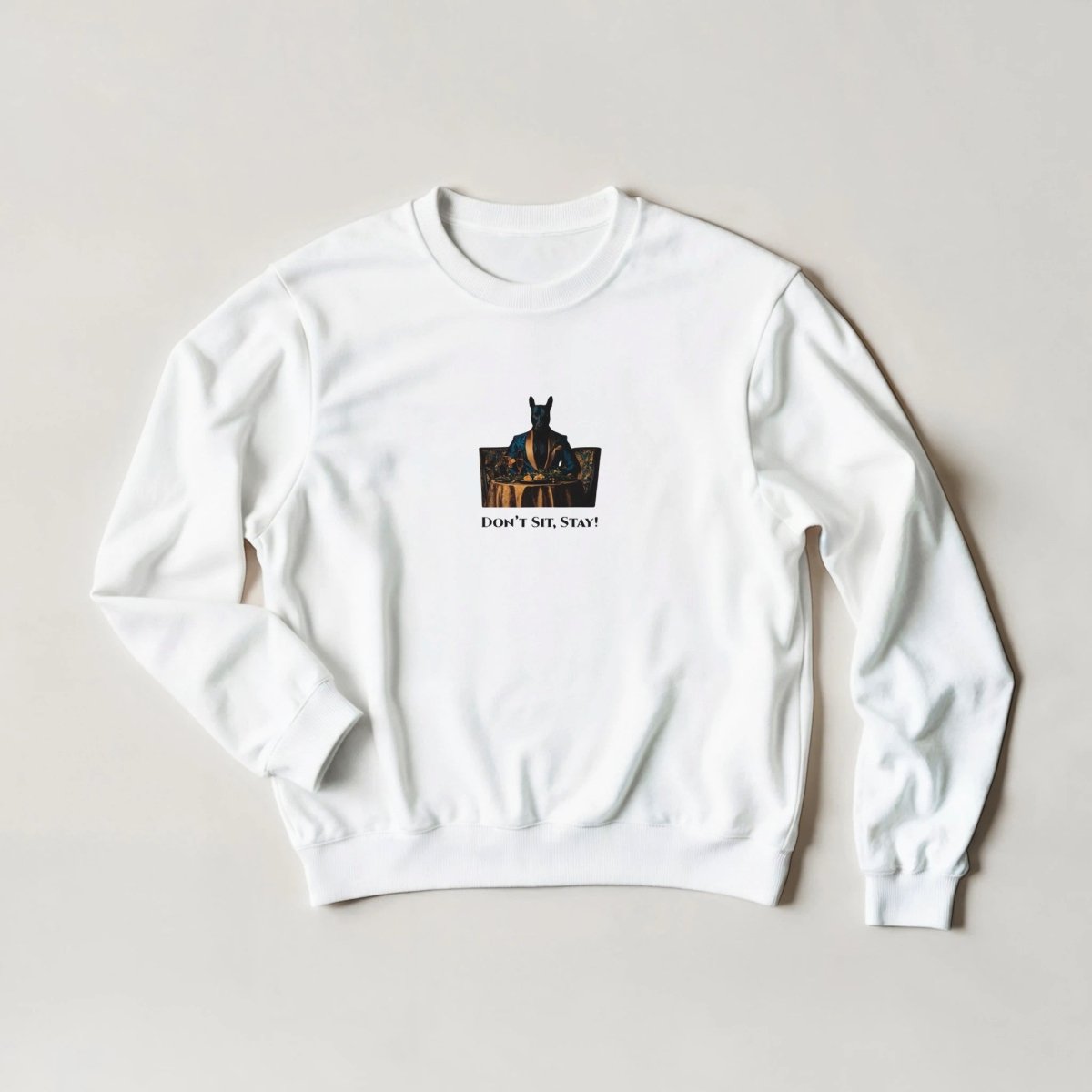 Don't Sit, Stay! Suave Canine Graphic Sweatshirt – Streetwear Lux in 6 Colors - ROMAG Store