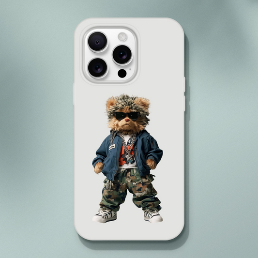 Cool Camo Bear iPhone Flexi Case - ROMAG Store