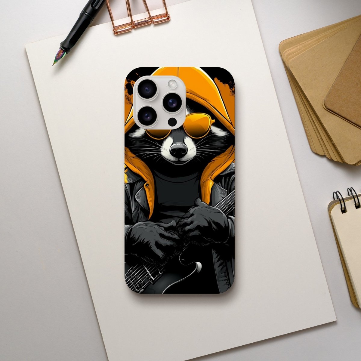 Rock 'n' Roll Raccoon iPhone Tough Case - ROMAG Store