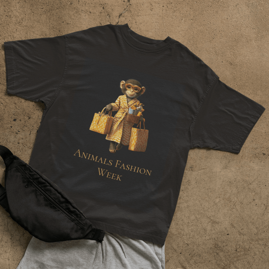 Elegant Lady Monkey T-shirt - ROMAG Store