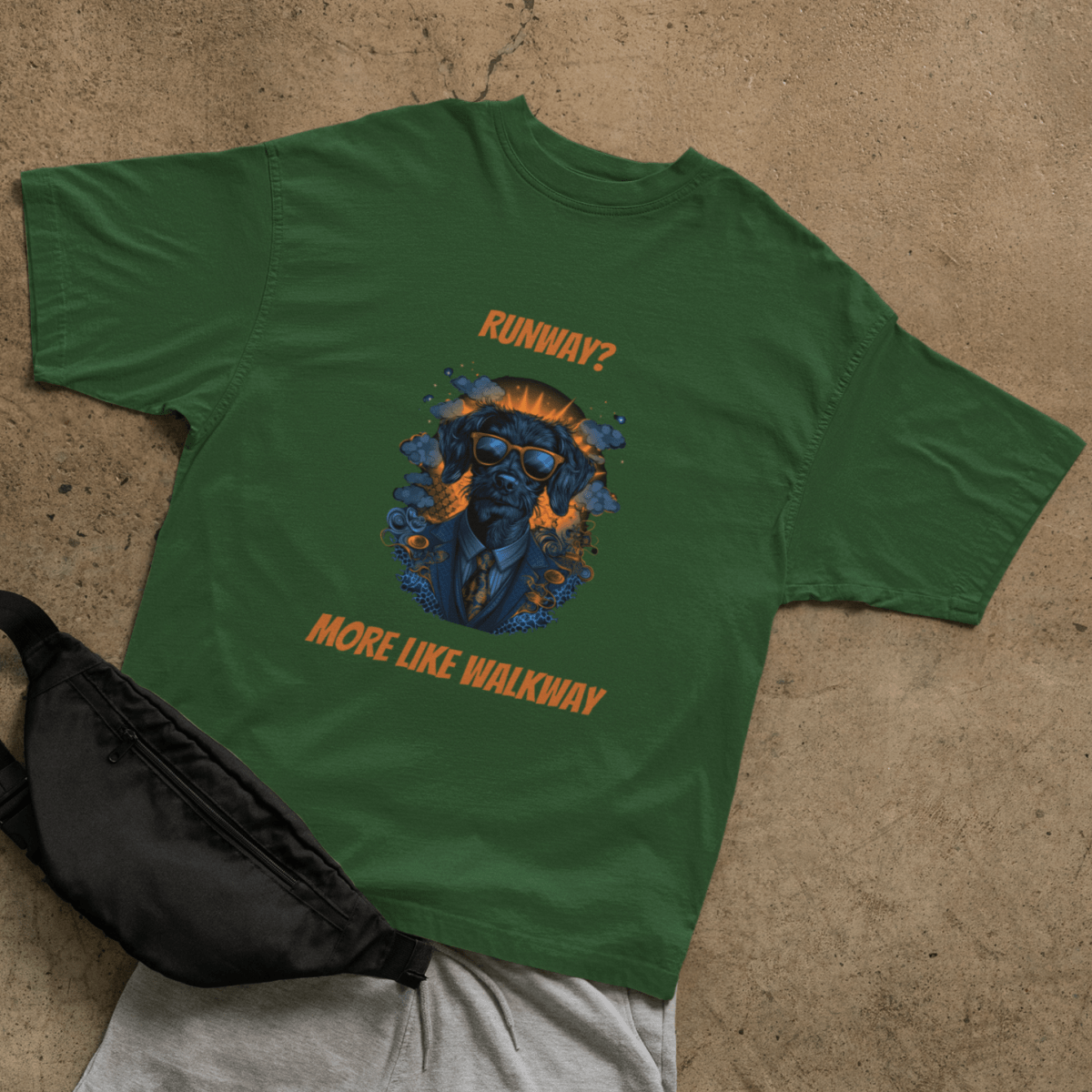 Walkway Dog T-shirt - ROMAG Store