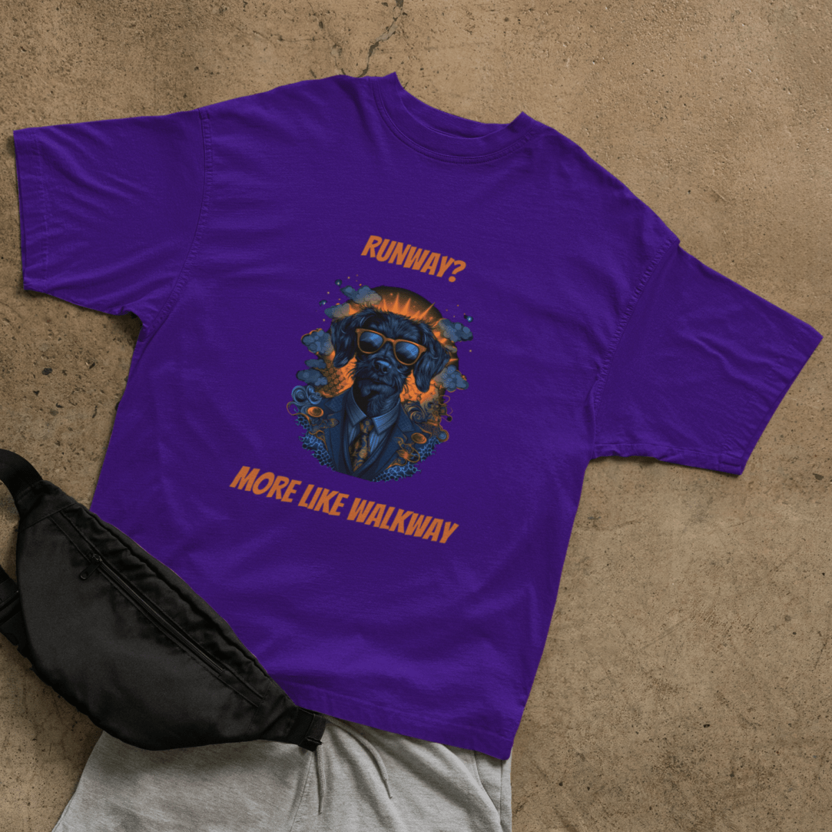 Walkway Dog T-shirt - ROMAG Store