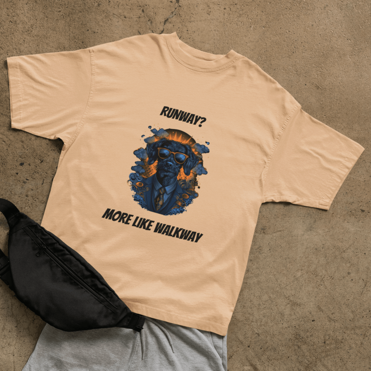 Walkway Dog T-shirt - ROMAG Store