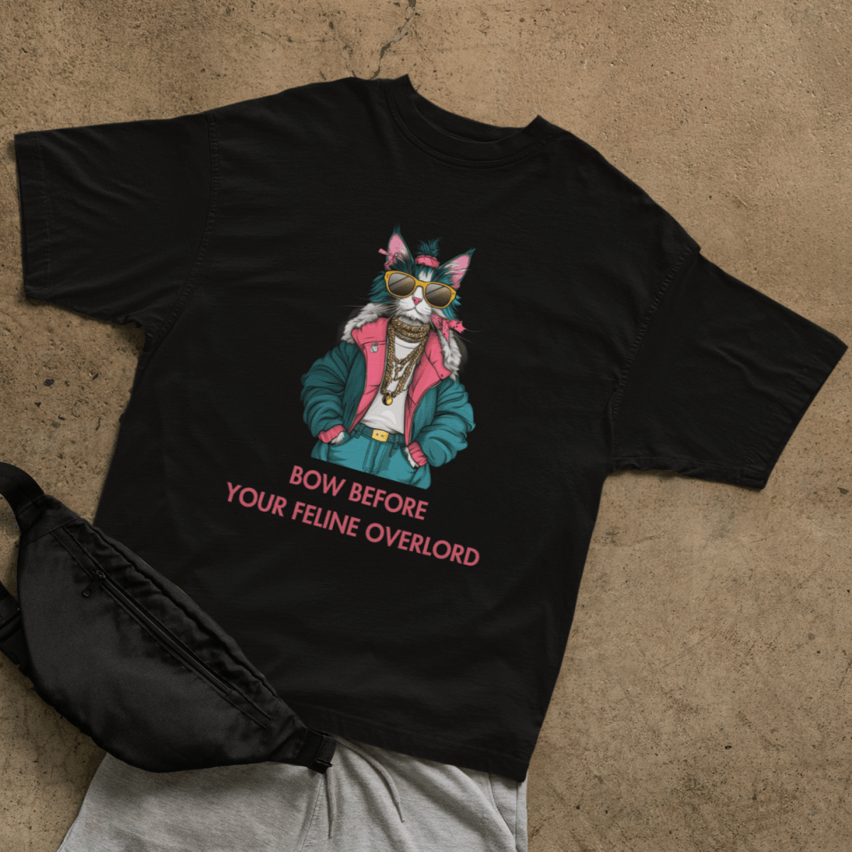 Feline Overlord T-shirt - ROMAG Store