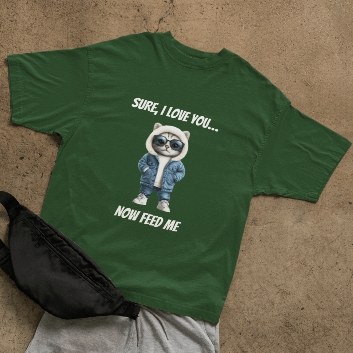 Cat love T-shirt - ROMAG Store
