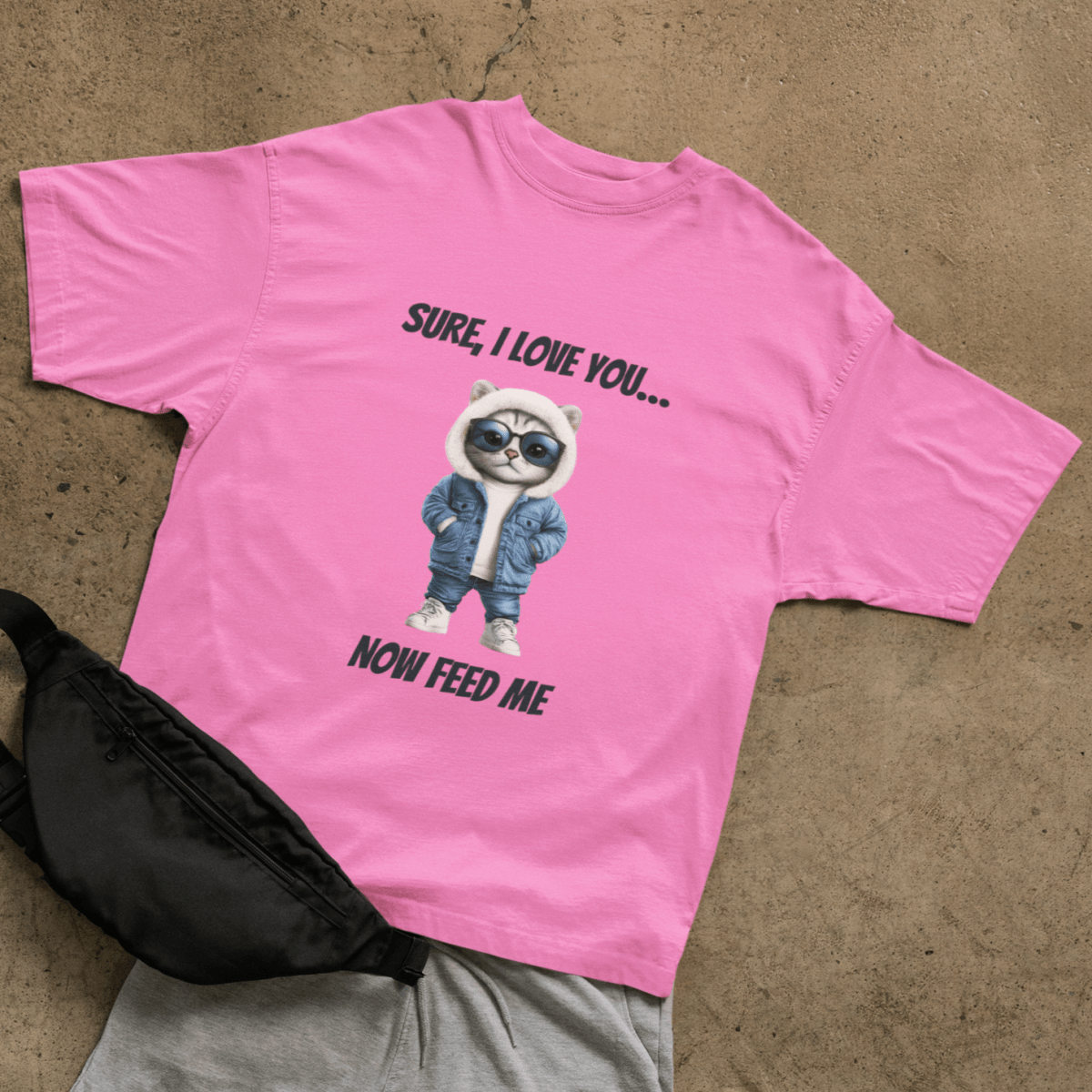 Cat love T-shirt - ROMAG Store