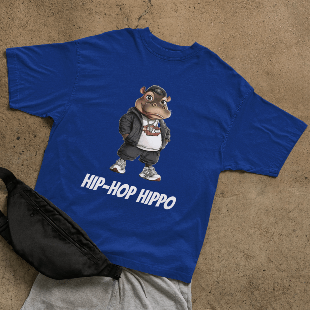 Hip - hop Hippo T-shirt - ROMAG Store