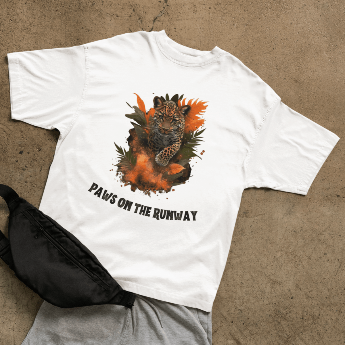 Paws on the runway T-shirt - ROMAG Store