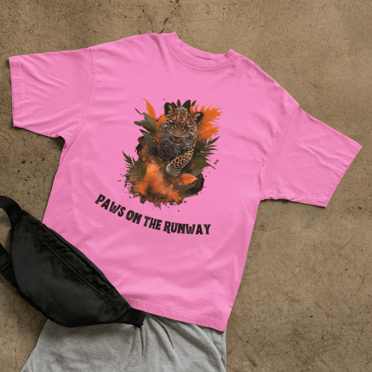 Paws on the runway T-shirt - ROMAG Store